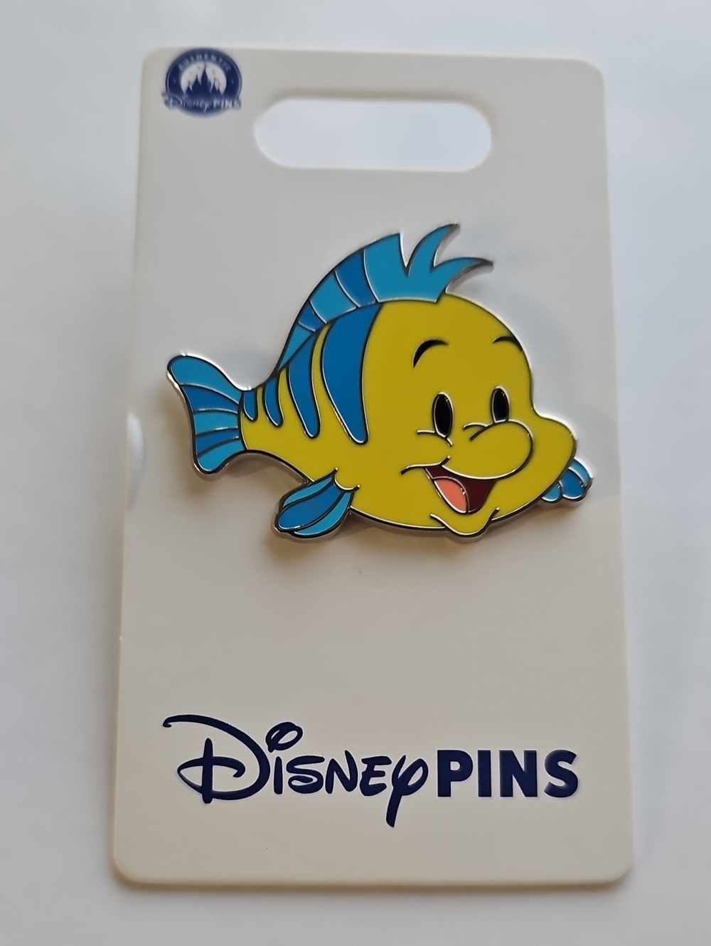 (3/$45) Disney enamel pin featuring Flounder from The Little Mermaid